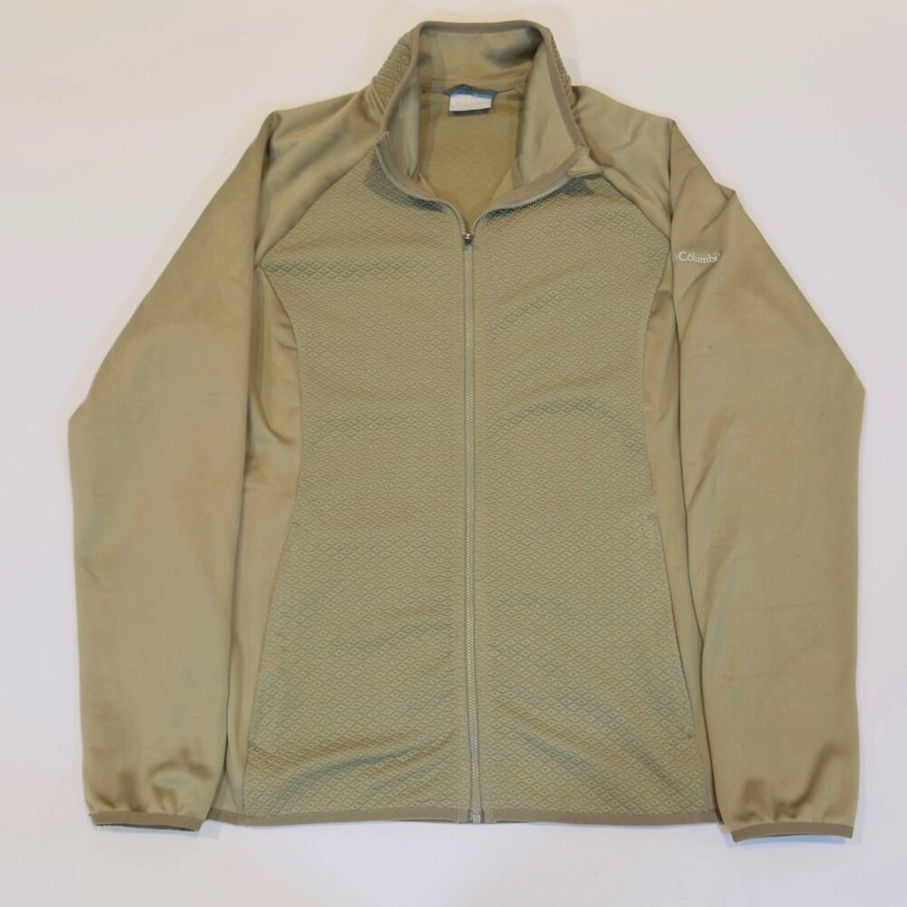 Columbia Women’s Small / Youth XL Zip-Up Sweatshirt Coral Green Lightweight